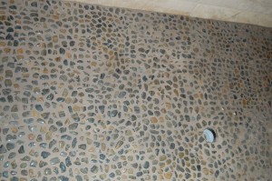 Stone Textured Shower Floor