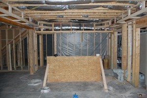 Bar Area Of The Basement Being Built Up